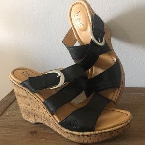 B.o.c. Wedge black sandals